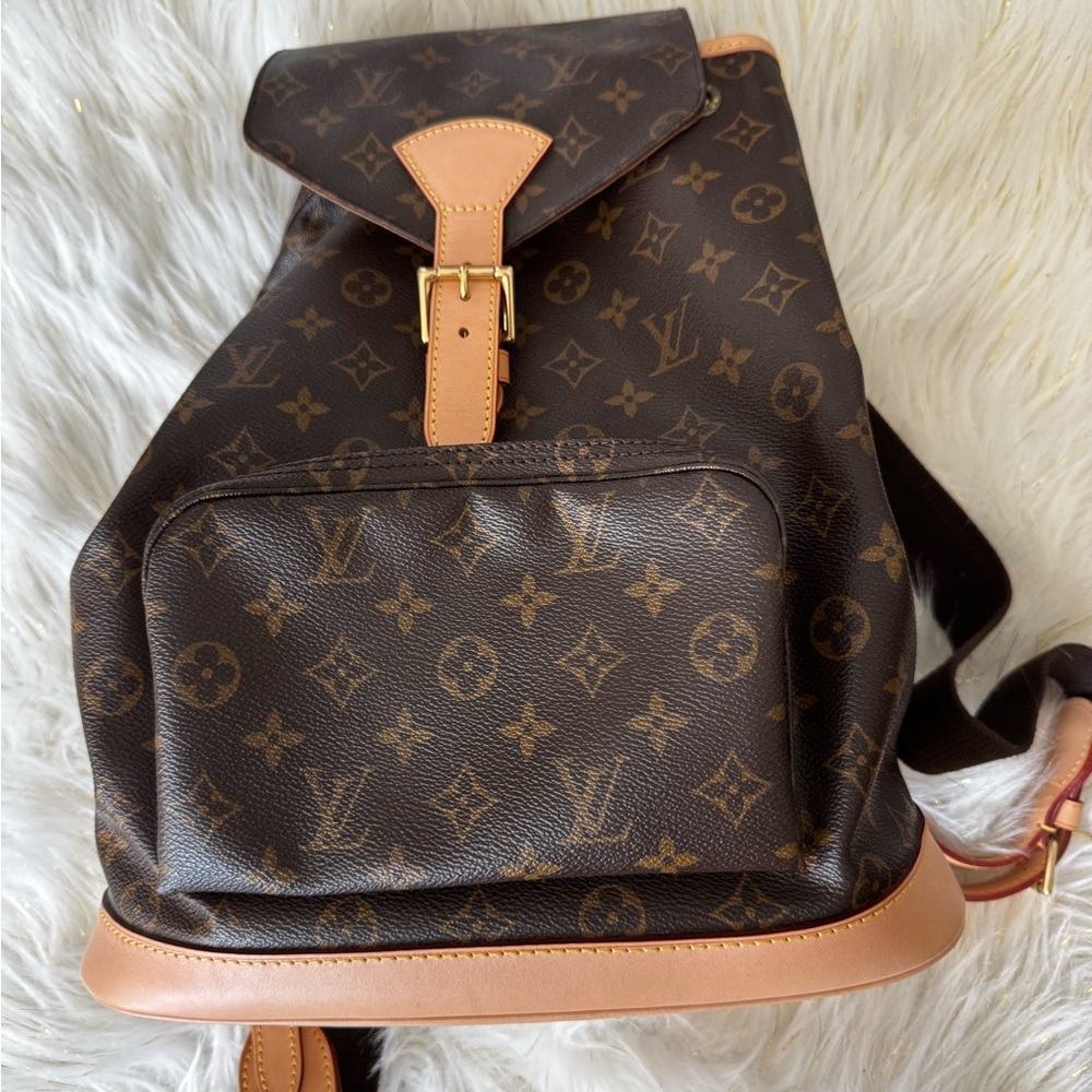 Louis Vuitton Brown Monogram Montsouris Backpack GM MINT condition! - Picture 1 of 16